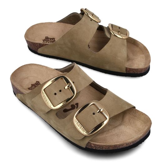 Bild von Kasmir Damen Slipper Big Buckle