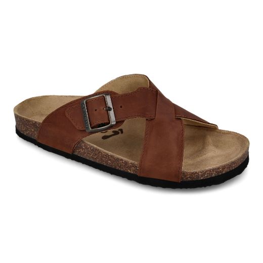 Image de Borsallino Hommes Slipper Cuir