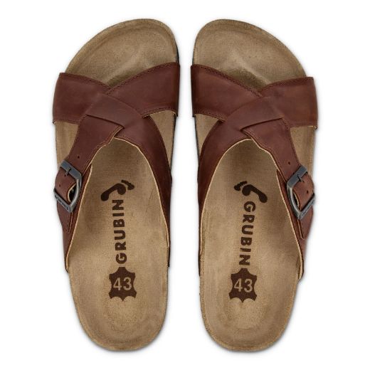 Image de Borsallino Hommes Slipper Cuir