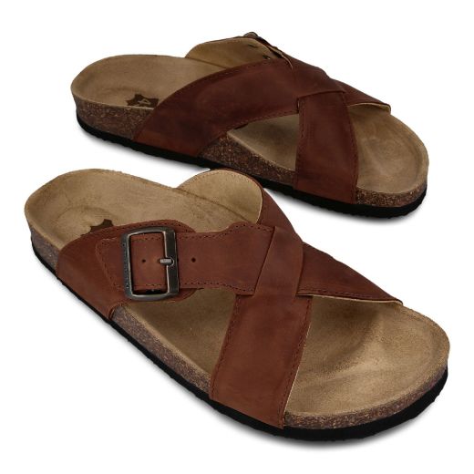 Image de Borsallino Hommes Slipper Cuir