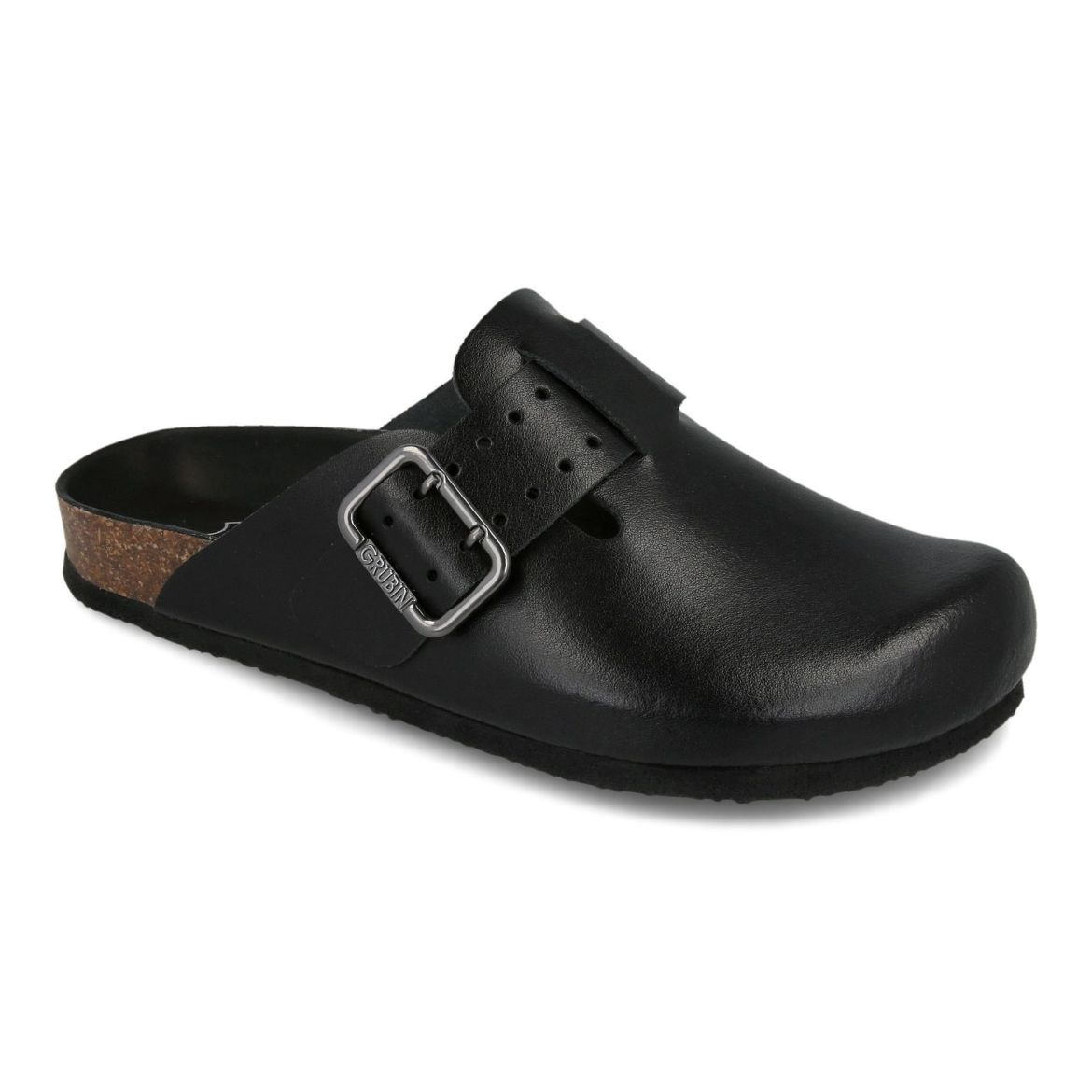 Bild von Enis Herren Clog Leder, schwarz