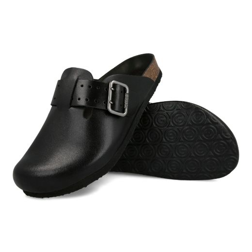 Bild von Enis Herren Clog Leder, schwarz